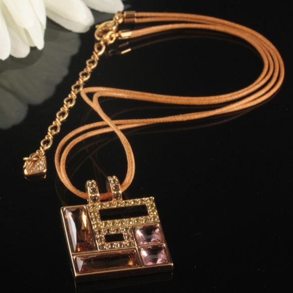 Swarovski Jewelry - Swarovsky Square Jewel Pendant Necklace